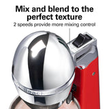 Hamilton Beach DrinkMaster Electric Drink Mixer, Retro Milkshake Maker & Milk Frother, 2 Speeds, Extra-Large 28 oz. Stainless Steel Cup, Red