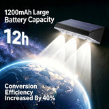 BONLION Solar Fence Lights Outdoor 10 Pack, Upgraded Brightness 3X LED Lens Fence Lights Solar Powered, 9 Fixed Colors & RGB Lights,IP65 Waterproof Solar Lights for Outside Backyard/Railing/Step/Patio