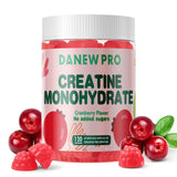 DANEW Pro Creatine Monohydrate Gummies 5000mg for Men & Women, Creatine Monohydrate for Muscle Strength, Muscle Builder, Energy Boost, Pre-Workout Supplement(120 Count)-Cranberry Flavor