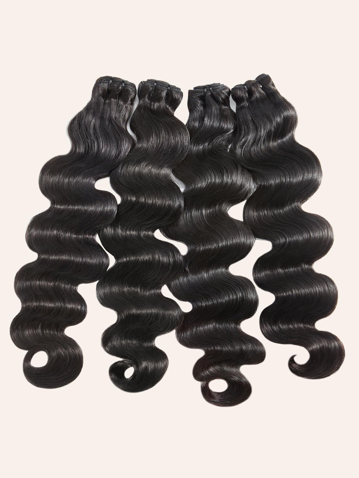 Human Hair Bundles 4 Bundles Hair Extensions Body Wave Human Hair 16 18 20 22 Inch 100% Unprocessed Brazilian Virgin Hair Quick Weave Natural Black