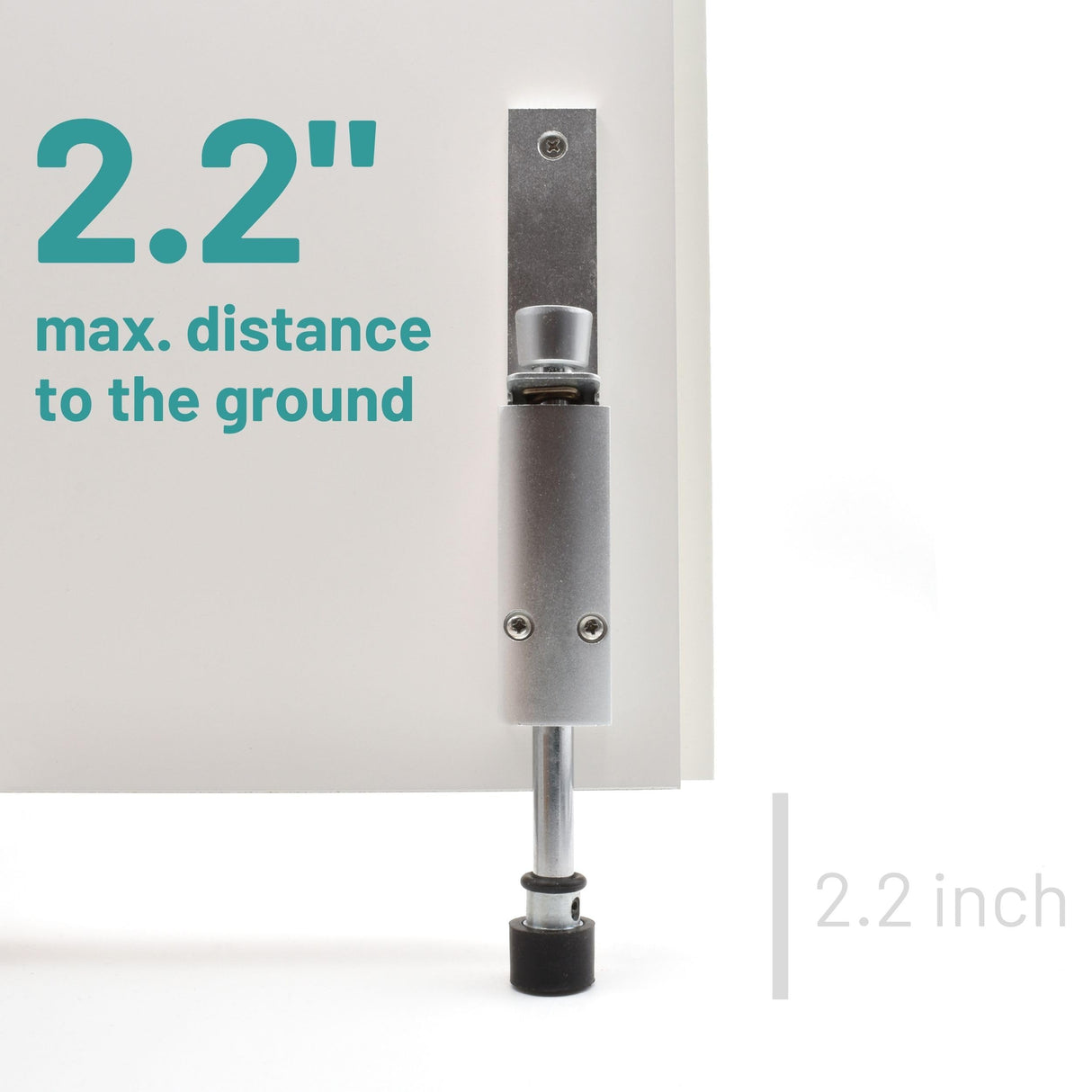 Kickdown Door Stop - Heavy Duty Door Stopper with Kick Down Step - Foot Operated Door Holder for Outdoor and Commercial Use