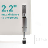 Kickdown Door Stop - Heavy Duty Door Stopper with Kick Down Step - Foot Operated Door Holder for Outdoor and Commercial Use