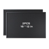 PEAKCLOUDS Bar Mat for Home Bar | Bar Drink Mat for Countertop and Table Top, Easy Clean (2, 18" x 12")