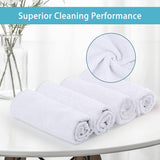 HOMEXCEL White Microfiber Cleaning Cloth, 100 Pack Cleaning Towels for Kitchen, Lint Free, Scratch-Free, Highly Absorbent, and Reusable Cleaning Rags for House, Window and Glass, Cars, 11.5 X11.5 inch