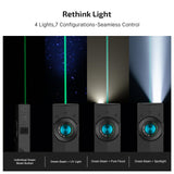 OLIGHT ArkPro EDC Flat Flashlight Rechargeable with Green Beam, UV and White LED,1500 Lumens USB-C Pocket Camping Flashlight, Spotlight Floodlight for Outdoor Emergency Working (Black NW)