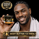 Body Butter for Men - Shea and Cologne Scented Body Cream for all Skin Types