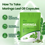VivoNu Moringa Capsules | Pure Moringa Leaf Extracts, Energy, Skin & Gut Health Superfood, Rich in Antioxidants, Essential Vitamins & Amino Acids, Natural Green Superfood Supplement
