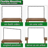 Over The Table Rod Stand with Clamps, Adjustable Metal Table Arch Stand
