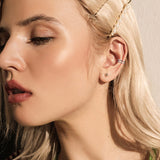 JeryWe 4 Pcs 925 Sterling Silver Ear Cuff for Women Non Piercing Adjustable Ear Cuff Earrings Clip On Cartilage Helix Wrap Ear Jewelry Set Sliver