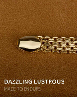kptophk 14K Gold 10mm Mesh Chain Link Bracelet | Gold Bracelets For Women | Jewelry Gift (Size: 7.5inches)