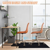 HomeMall Hardwood and Tile Floor Office Chair Mat, 48" x 36" Computer Gaming Rolling Chair Mat, Non-Slip Low-Pile Floor Protector, Under Desk Mat for Rolling Chair, Black Lip