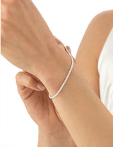 nometo 925 Sterling Silver Rope Chain Bracelet 2mm Silver Bracelet for Men Women Silver Bracelet 6.5-9 Inches（7.5）