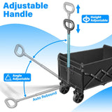 LIAPOTT Wagons Carts Foldable, Lightweight Collapsible Wagon Cart, 360lbs