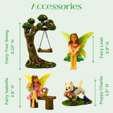 PRETMANNS Fairies for Fairy Garden Accessories - 4 Pieces