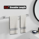 10-Pieces Brushed Nickel Bathroom Accessories Set, 23.6 Inch Bath Towel Bar Set, Stainless Steel Bathroom Hardware Set, Towel Racks for Bathroom Wall Mounted.