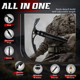 FUSIONKEI Pick Axe 8 in 1 - Multi-purpose Mattock with Garden Hoe & Knife