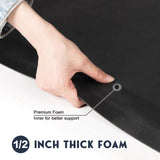 OmySalon 4'x5' - 1/2'' Thick Salon Anti Fatigue Mat for Hairstylist Standing, Barber Floor Matt with Circle Cut Out for Styling Chair, Hair Cutting Hairdressing Equipment