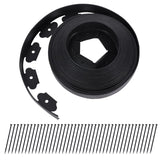 Werthic 40FT 2" No Dig Flexible Landscape Edging Plastic Garden Border Kit