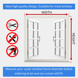 NeatiEase Adjustable DIY Magnetic Window Screen Max 55InchH x 36InchW Fits Any Size Smaller with White Frame Fiberglass Mesh