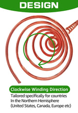 8 Pack 15" Electroculture Copper Gardening Antenna, Copperwire for Gardening, Garden Plant Stakes, Pure Coppers Rods for Garden, Electro Culture Coppers Coils Tools, Pyramid Tensor Rings Copper Kit