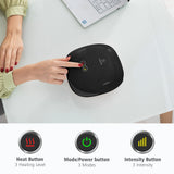 COMFIER Wireless Hand Massager with Heat -3 Levels Compression & Heating,Rechargeable Hand Massager Machine for Carpal Tunnel,Ideal Gifts for Women (Black),Gift for Men Women,FSA HSA Eligible