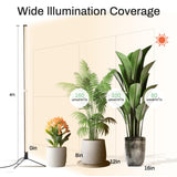 Atmel Standing Grow Lights for Indoor Plants with Timer 4Ft, 3 Adjustable Modes Full Spectrum Plant Lights for Indoor Growing, 243 LED Plant Grow Light for Flowering, Office, Indoor Garden