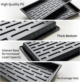 RooTrimmer 10 Pack 1020 Seed Starter Trays and 10 Pcs 72 Cell Plug Trays, Thick Durable Seedling Plastic Nursery Tray for TD538 1020 Tray Germination (10 Sets)