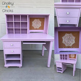 Chalky Chicks 4 Fl Oz Matte Sweet Lilac (Light Purple) Chalk Paint for Furniture Without Sanding - No Prep Furniture Paint No Sanding All in One for Crafts, Wood, Cabinet, Metal, Dresser, Farmhouse