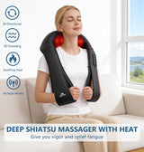 Neck Massager for Pain Relief Deep Tissue with Heat, Gifts for Women Men
