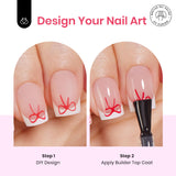 Beetles X Press Kit Gel Nail Kit, Short Square French Tip Press On Nails Kit with 150Pcs French Nail Tips Nail Glue & Remover Builder Top Coat Mini Nail Lamp All-in-One DIY Nail Kit Gift for Women