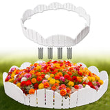White Garden Edging Flexible Landscape Border with Anchoring Spikes for Lawn Flower Bed Outdoor Decor (30)