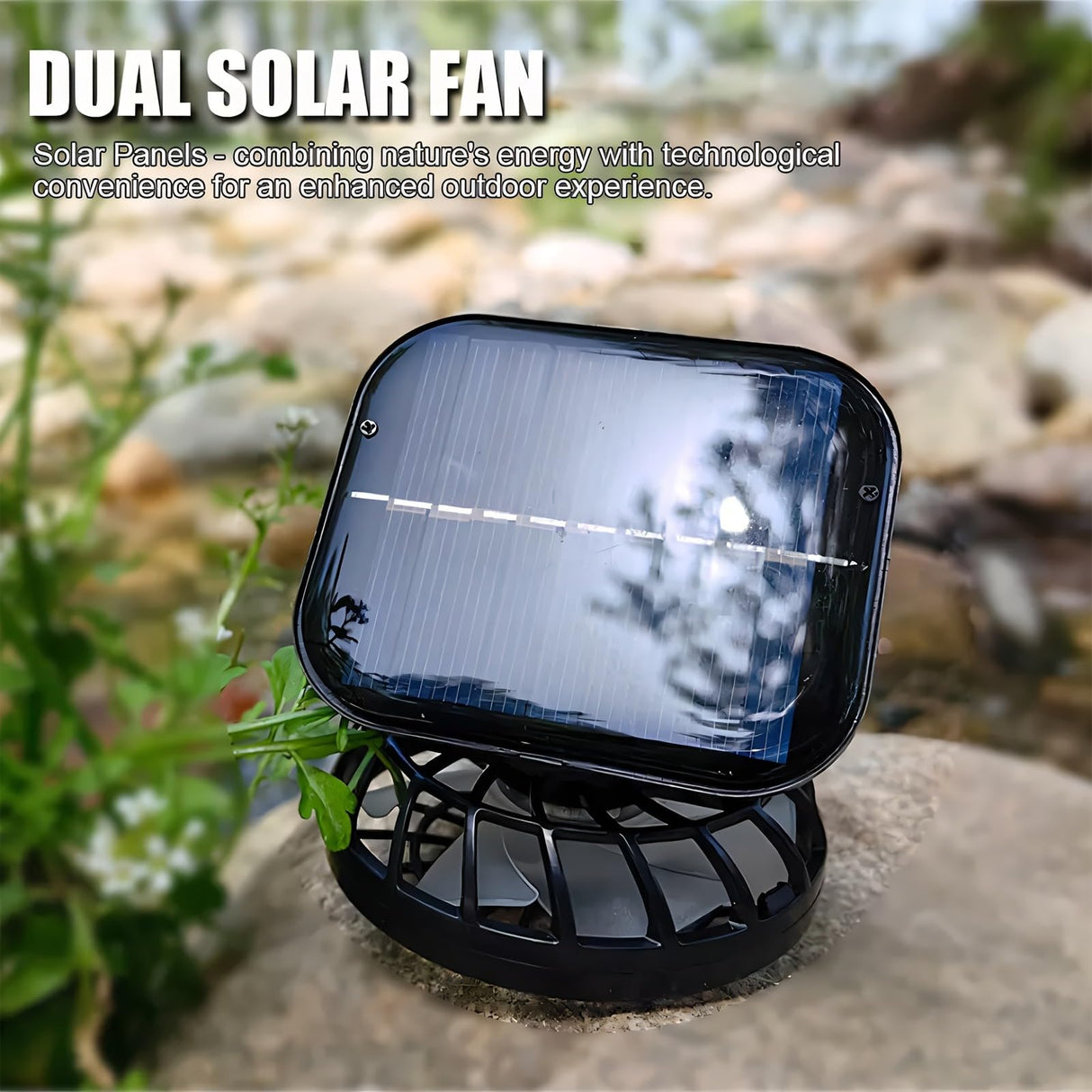 Outdoor Wide Brim Sun Hat with 2 Solar Fan Sun Bucket Hat for Men Women UPF 50+ Bucket Fishing & Beach Hat with Fan Built in(Gray)