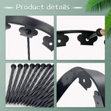 40 ft Fence Edging for Landscaping Include Garden Pruning Scissors,40 Spikes,40 ft Lawn Edging Edging for Landscaping Edging and Garden Edging and Garden Border(Black-40ft)