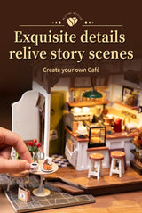 Rowood DIY Miniature House Kits for Adults-NO.17 Cafe