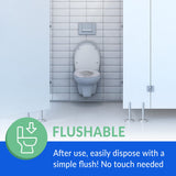 Reli. Toilet Seat Covers (2000 Pcs, 8 Packs of 250) | Disposable Toilet Seat Cover - Flushable - 14x16" (Half-Fold) | Paper Liners for Restroom, Bathroom, Travel, Camping, Kids Potty Training