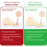 ZEDERNA Cedar Wood Shoe Insoles: Natural solution for sweaty feet, foot odor, athletes foot (Pack of 3), US Womens 12/US Men 10.5/EU 44, Cedar/Red