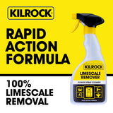 Kilrock, 500ml Power Spray Surface Descaler & Cleaner BOX OF 6 by Kilrock