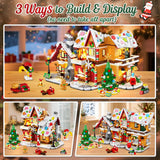 3-in-1 Advent Calendar 2026 Gingerbread House Mini Building Set with Lights