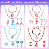 Toddler Girl Toys for Ages 5-7 Littler Girls Jewelry Set,51Pcs Kids Toy for Girls Age 8-10 Clip on Earrings,Princess Toys Adjustable Ring,Girl Toy Age 3 4 5 6-8 Year Old Christmas Birthday Gifts