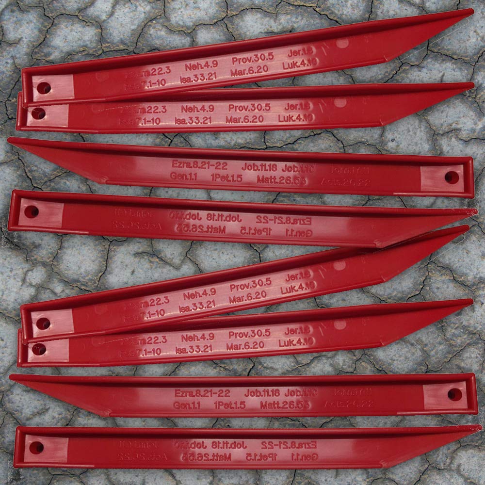 Spiritual Warfare Stakes - God's Protection Promised through His Word - His Power working through Your Faith (8 Pack)