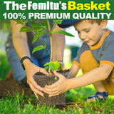 Femitu 12 Pack 15 Gallon Go-pher Baskets, Steel Metal Wire Mesh Baskets