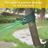 Tree Stake Kit, Heavy Duty Spiral Tree Stakes and Supports for Leaning Trees, Protect Trees from Bad Weather (2, Black)