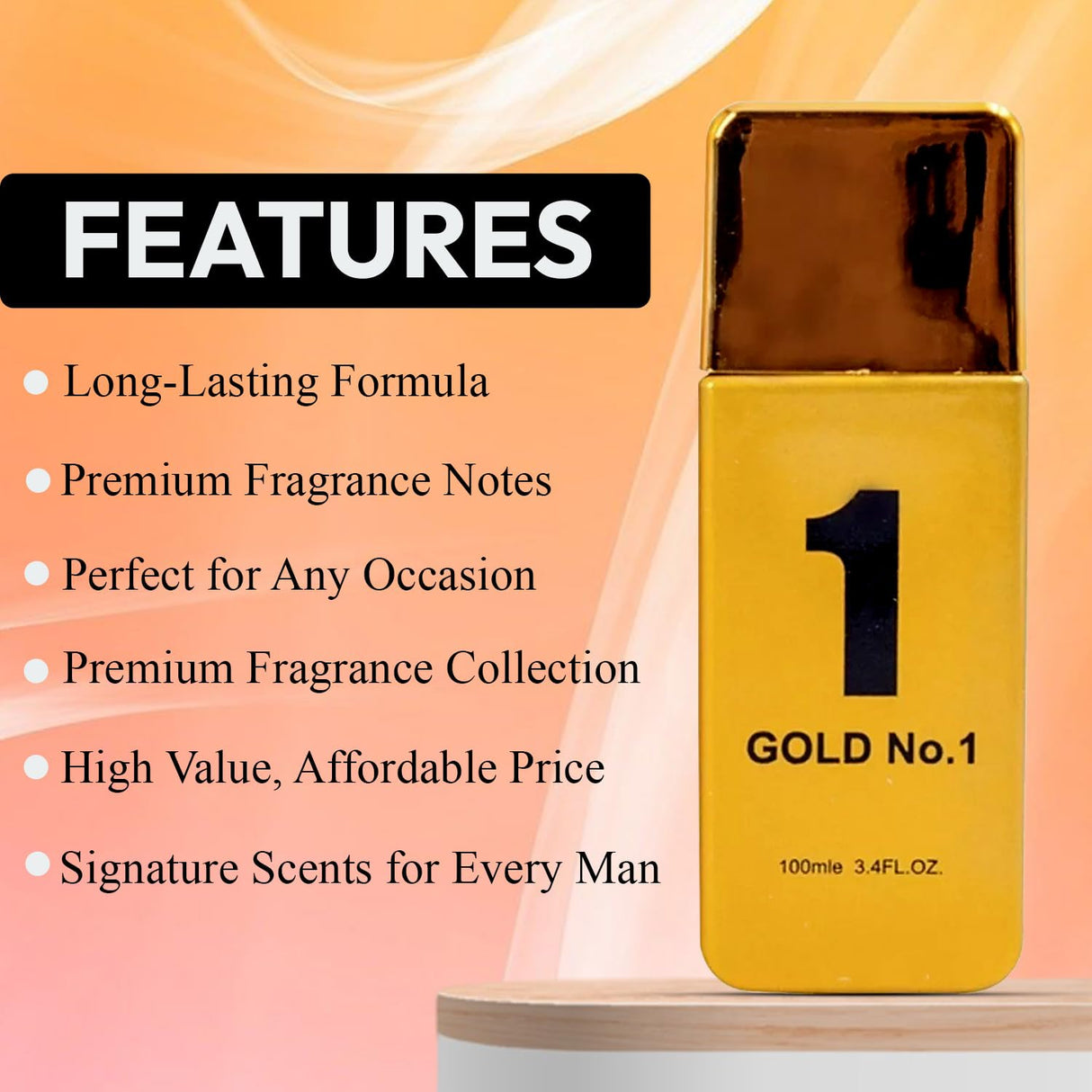 Cologne for Men (3.4oz/100ml x 5Pcs), Eau de toilette, Aromatic, Floral, Spicy, Citrus, Oriental, Masculine & Woody Notes - Individually Boxed Pack of 5pcs