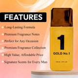 Cologne for Men (3.4oz/100ml x 5Pcs), Eau de toilette, Aromatic, Floral, Spicy, Citrus, Oriental, Masculine & Woody Notes - Individually Boxed Pack of 5pcs