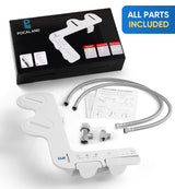 Ultra-Slim 3-in1 Bidet, Warm Water, Self-Cleaning, Posterior&Feminine Wash-(Retractable Dual Nozzles), Non-Electric Bidet Attachment for Toilet Seat, Adjustable Water Pressure, Stainless Steel Inlet