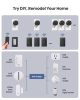 Zoiinet Remote Control Outlet Plug Switch, Buckle Design & Removable Wireless Light Switch, 300 ft, 1500W On Off Power Switch for Household Appliances, No Wiring No WiFi, Programmable, Black