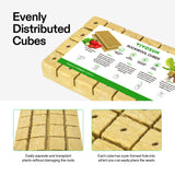 VIVOSUN 1.6" Rockwool Cubes, 4 Sheet of 112 Plugs Stonewool Starter