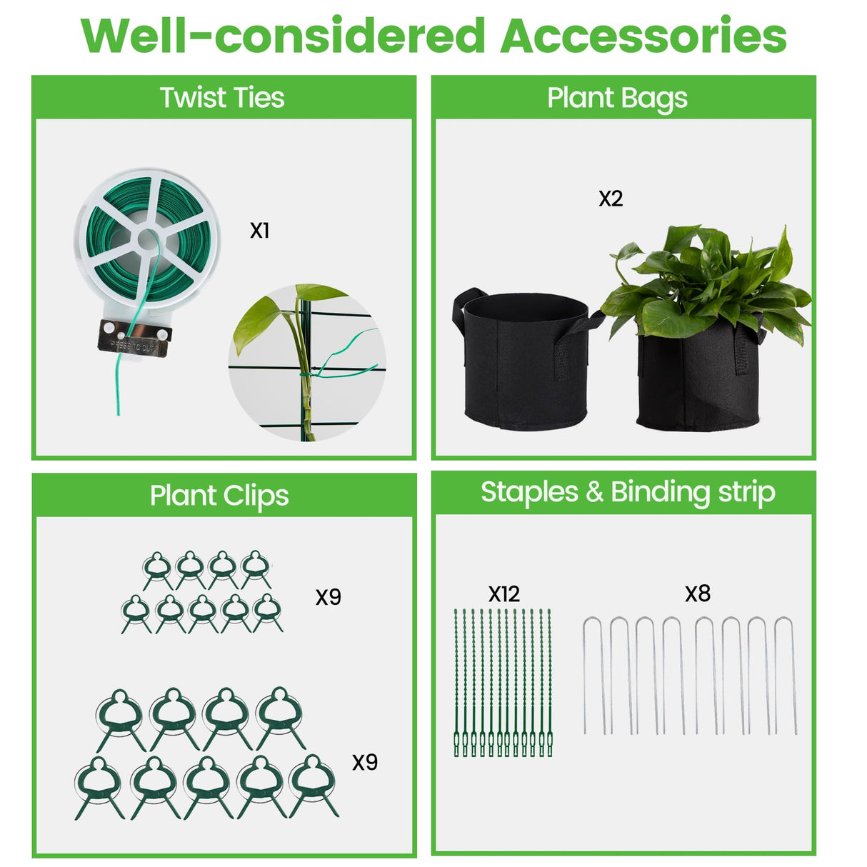 Toriexon Foldable Cucumber Trellis 48" L x 34" W