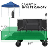 Double Decker Wagon 600lb Capacity & 400L Collapsible Sports Wagon