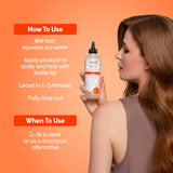 dpHUE Apple Cider Vinegar Hair Rinse Lite, 20 oz - Shampoo Alternative, Scalp Cleanser & Post Workout Rinse - Won’t Weigh Fine Hair Down - Removes Buildup & Sweat